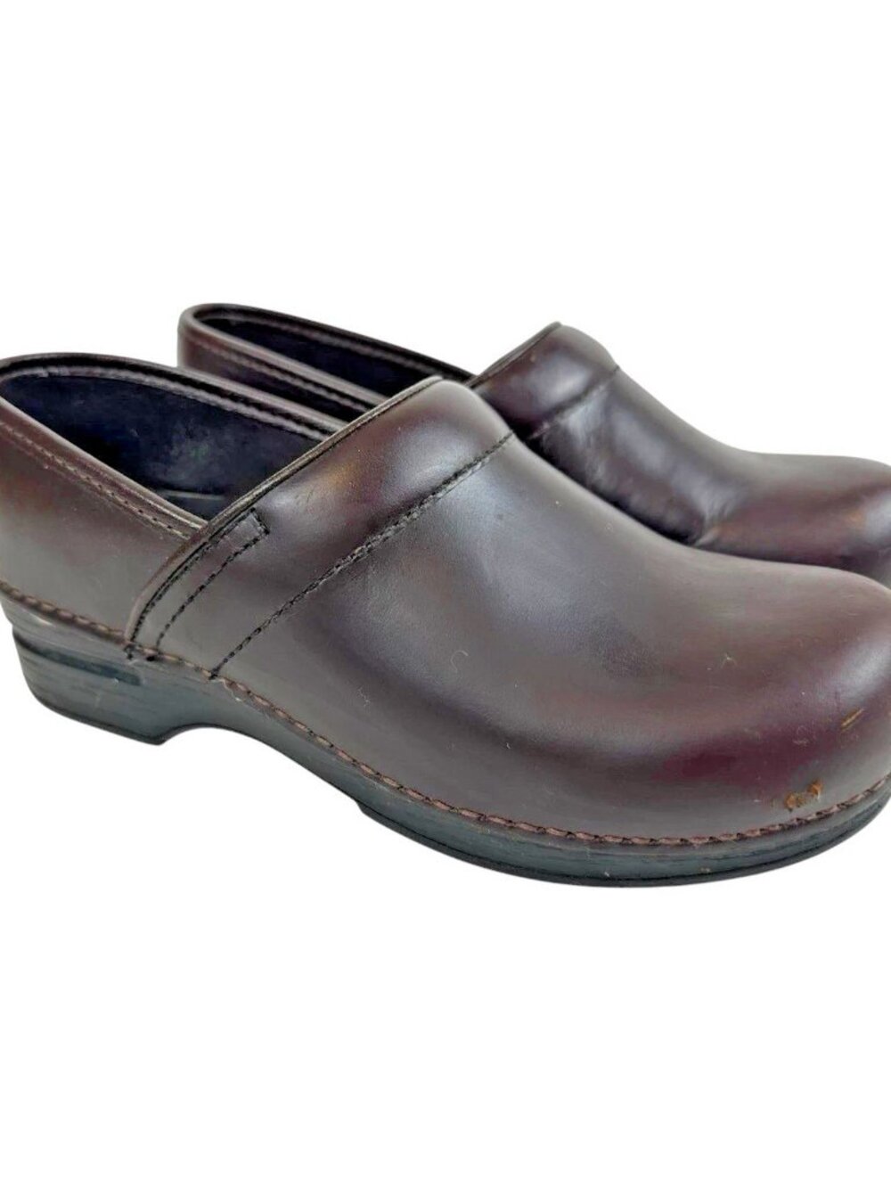 Dansko XP Clogs Brown Leather 7.5-8 Slip Resistant Nursing Comfort classic